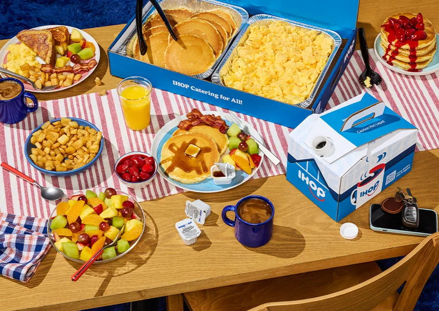 IHOP breakfast spread to go