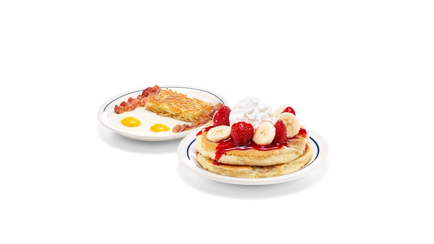 IHOP world-famous pancake combo